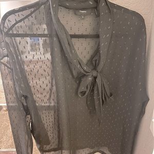 Theory see through black event top